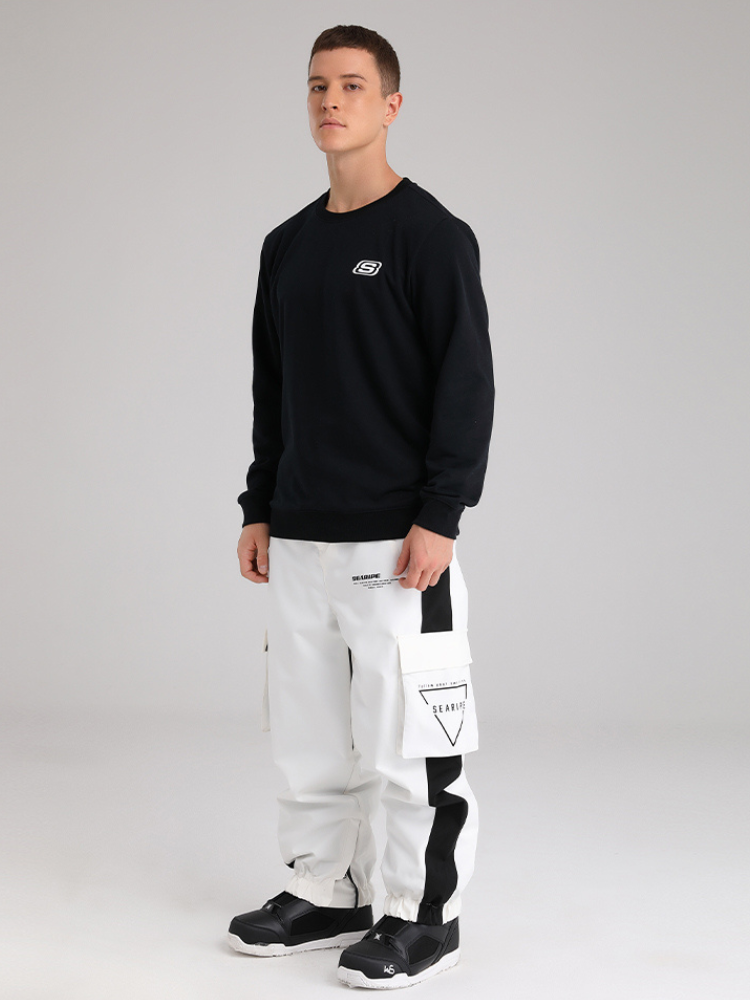 Color-Block Reflective Cargo Snow Pants