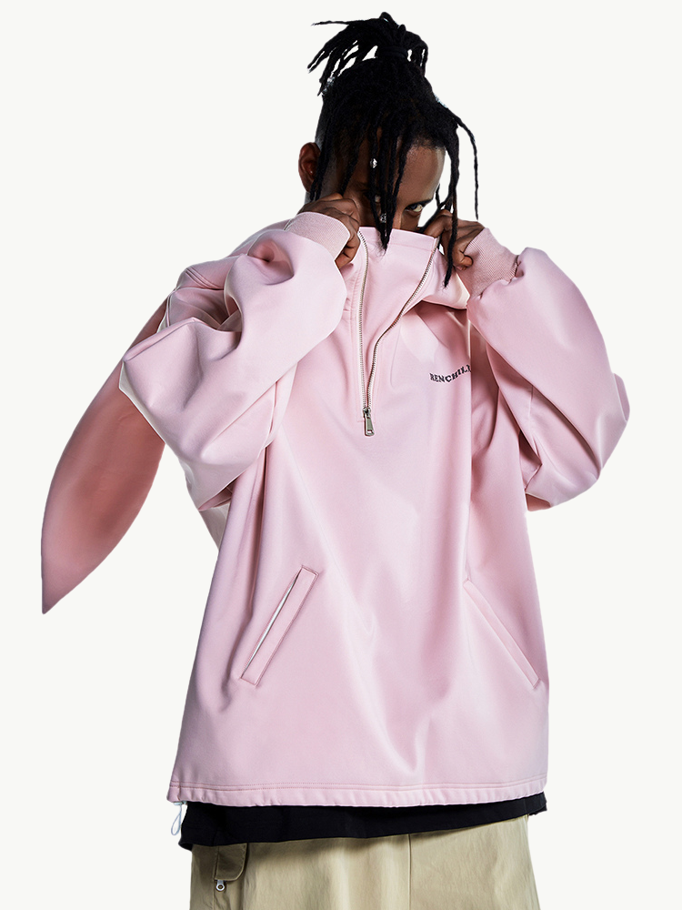 Cute Bunny Baggy Ear Ski Hoodie