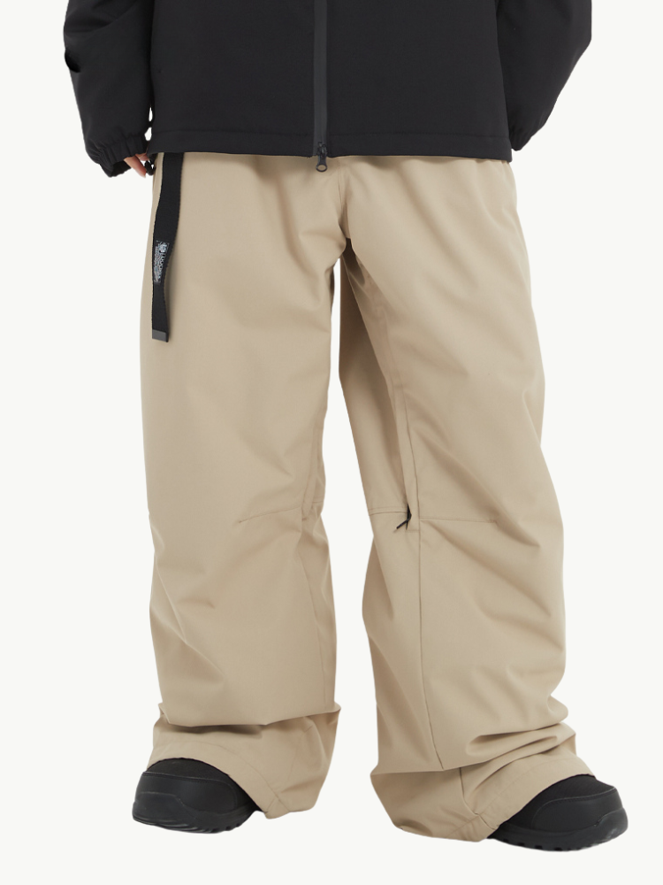 Drawstring Baggy Snow Pants