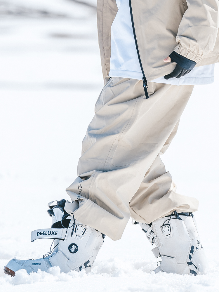 Drawstring Baggy Snow Pants