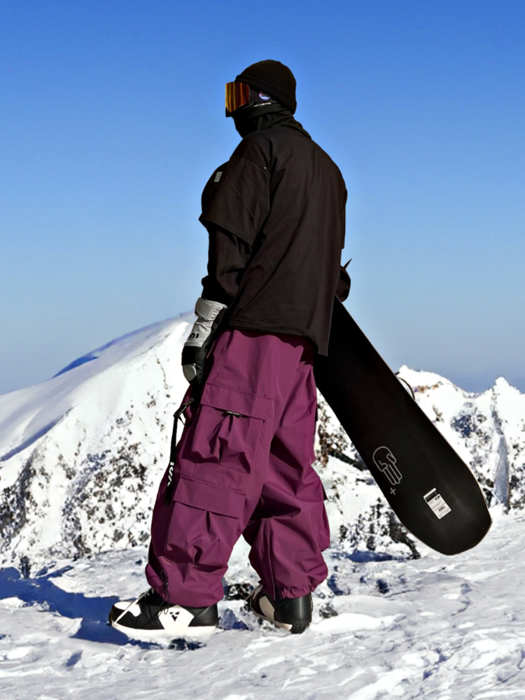 Functional  Baggy Cargo Snow Pants