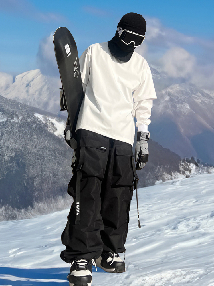 Functional  Baggy Cargo Snow Pants