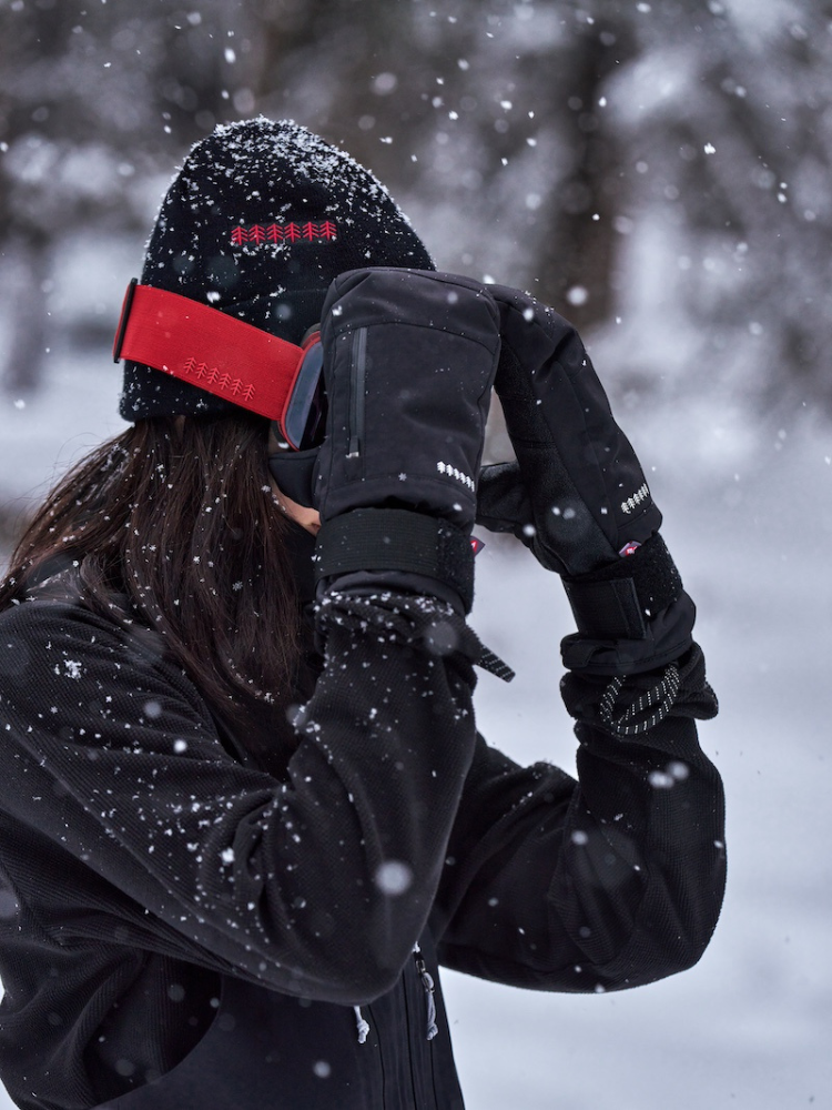 Integrated Wrist Support Waterproof Ski Mittens