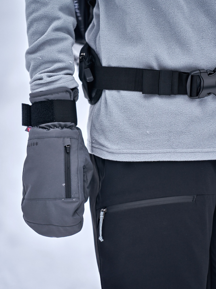 Integrated Wrist Support Waterproof Ski Mittens