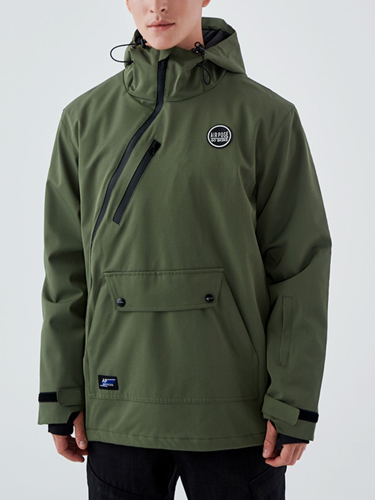 Large Pockets Cargo Snow Jacket