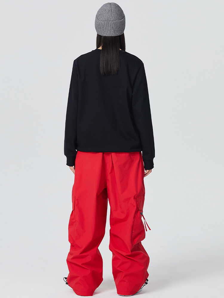 Large Pockets Loose-fitting Snow Pants