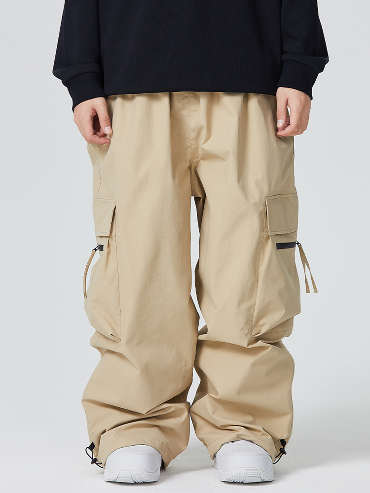 Large Pockets Loose-fitting Snow Pants