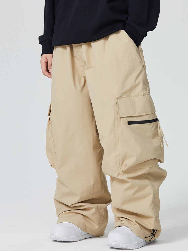 Large Pockets Loose-fitting Snow Pants