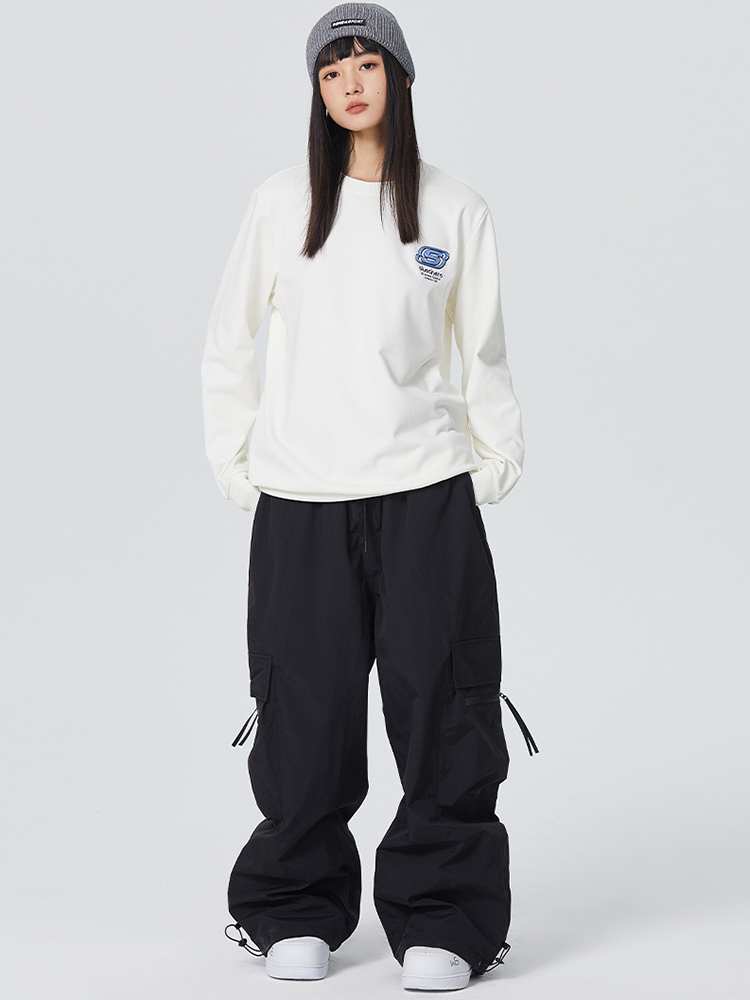 Large Pockets Loose-fitting Snow Pants