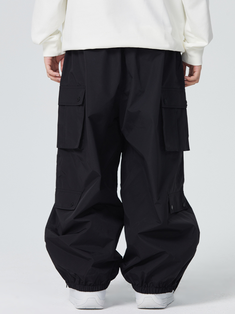 Multi-Pocket Cargo Baggy Snow Pants