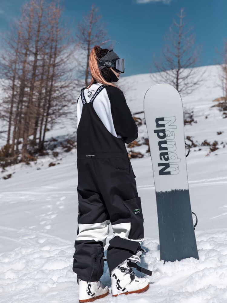 Multi-pocket Cargo Snow Bibs