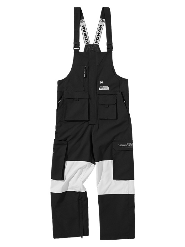 Multi-pocket Cargo Snow Bibs