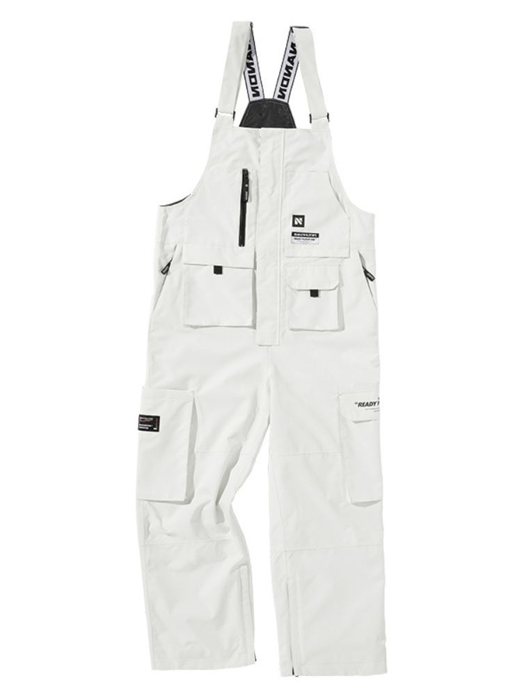 Multi-pocket Cargo Snow Bibs