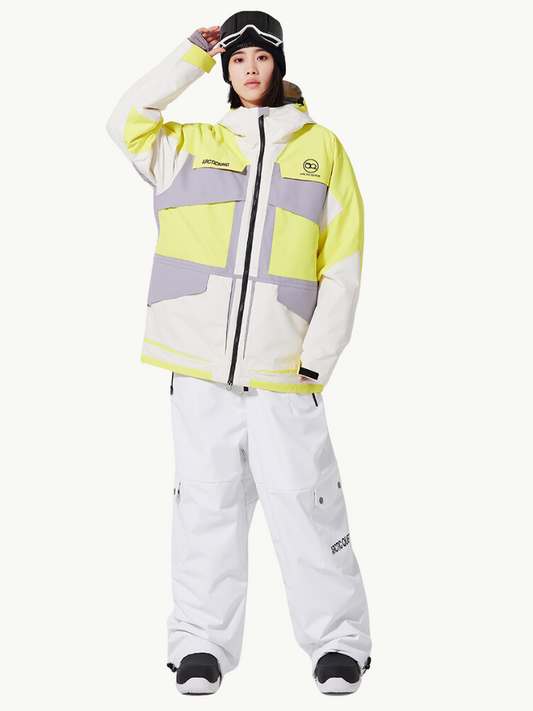 Patchwork Cargo Bib Pants Snow Suit (Single Unit Available)