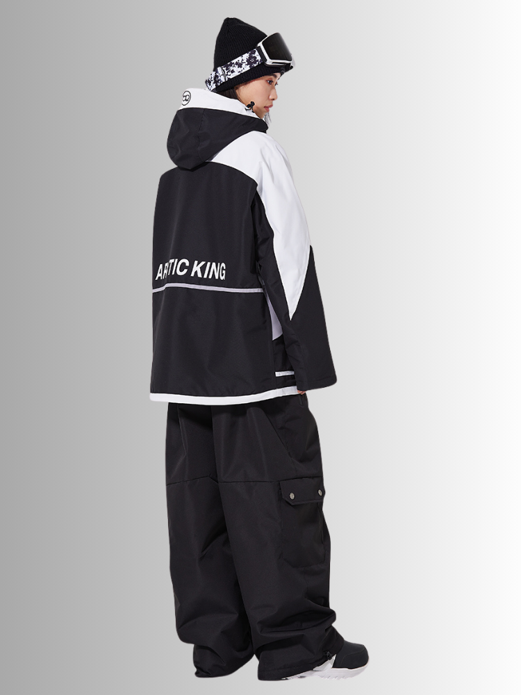 Patchwork Cargo Bib Pants Snow Suit (Single Unit Available)