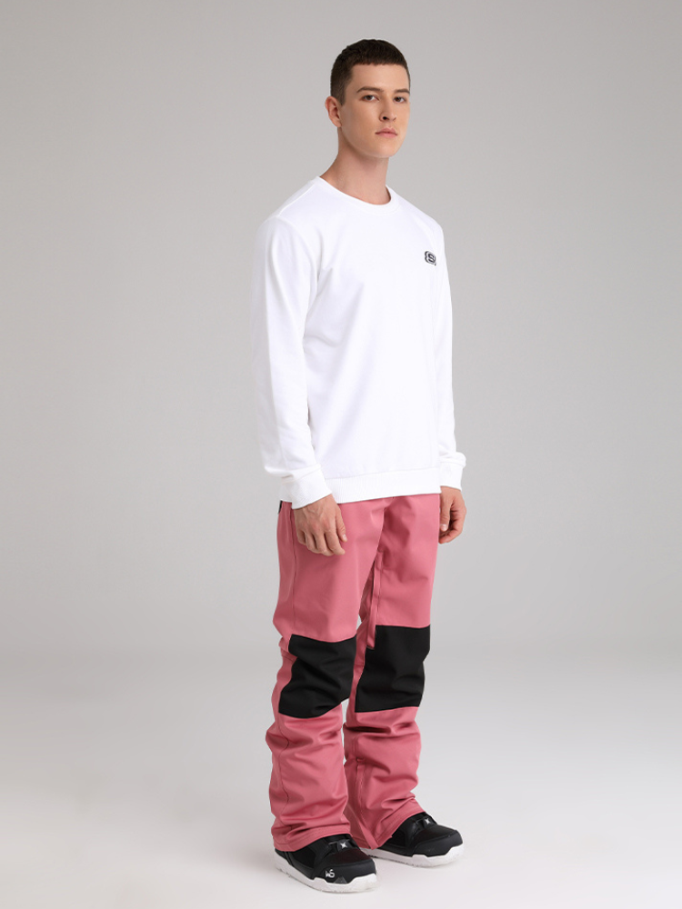 Patchwork Slim-fit Snow Pants