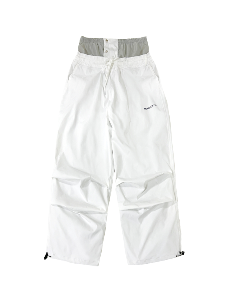 Pleated Baggy Snow Pants