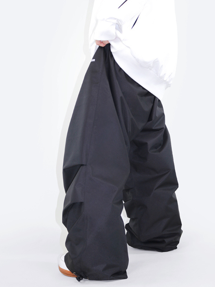 Pleated Baggy Snow Pants