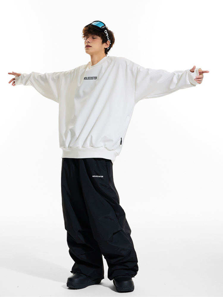 Pleated Baggy Snow Pants